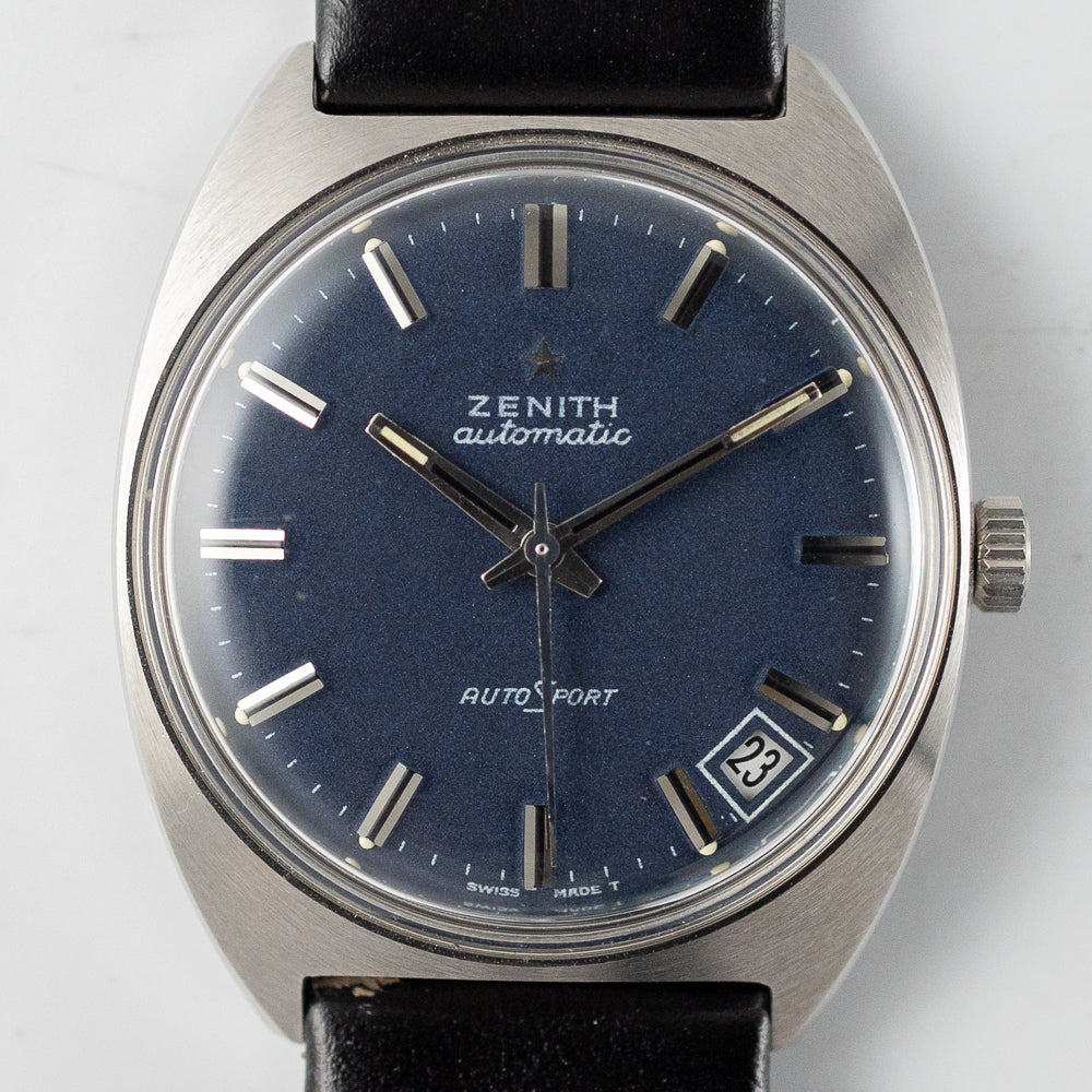 ゼニス　オートスポーツ　デイト ブルーダイヤル　ATメンズ腕時計 稼働品 ZENITH AUTOSPORT Ref.799D NEW OLD STOCK