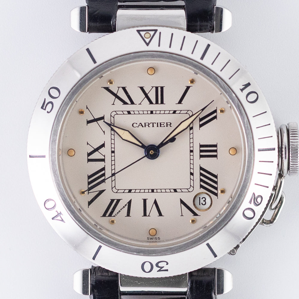 CARTIER LM PASHA TIMER Ref.R4010