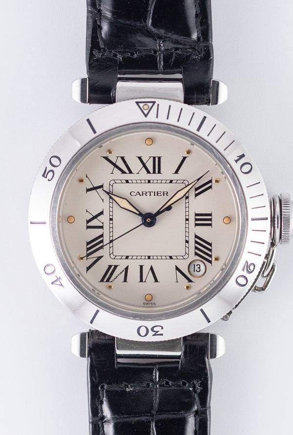 CARTIER LM PASHA TIMER Ref.R4010