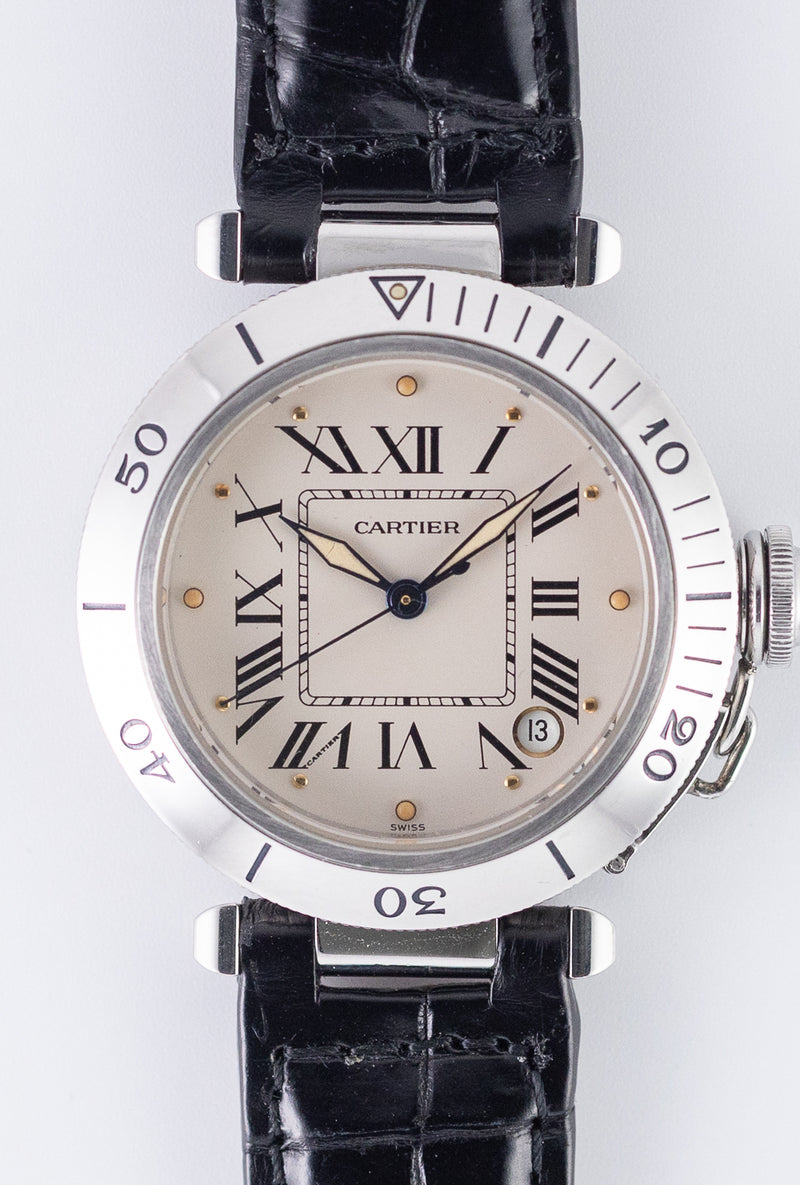 CARTIER LM PASHA TIMER Ref.R4010