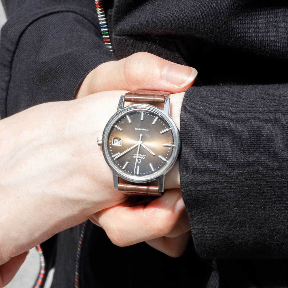 OMEGA シンプルストライプダイヤル 時計 OMEGA DE VILLE Ref.166.033 – TIMEANAGRAM