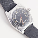 ROLEX OYSTER ROYAL Flatback Black Mirror SECTOR DIAL  Cal.10 1/2 Open Face