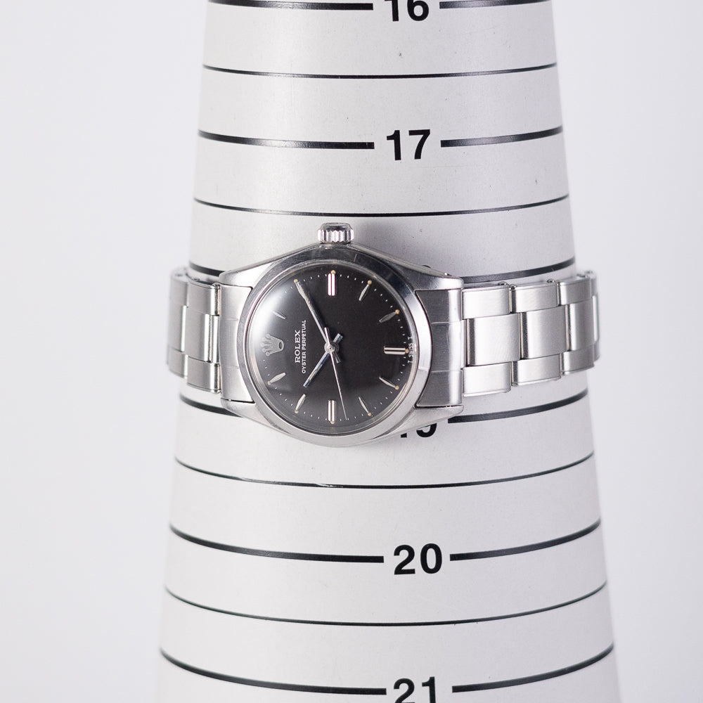 ROLEX OYSTER PERPETUAL REF.6548 Black Mirror Dial – TIMEANAGRAM