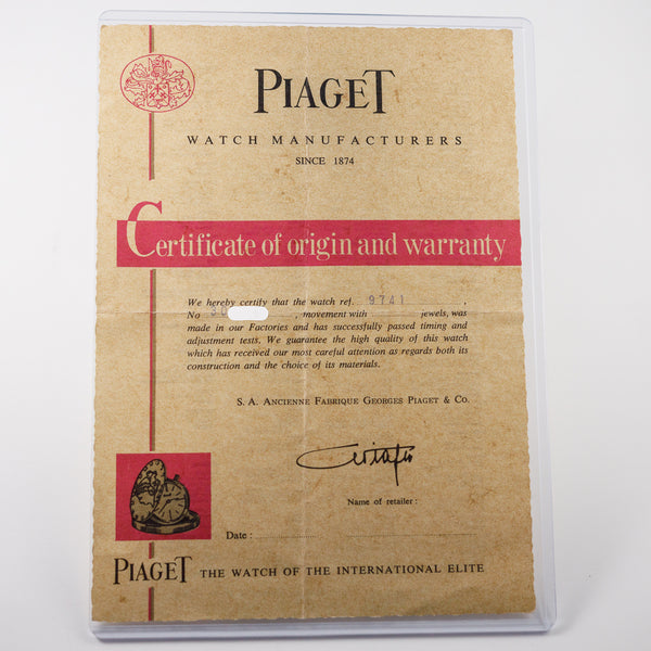 PIAGET Ref.9741