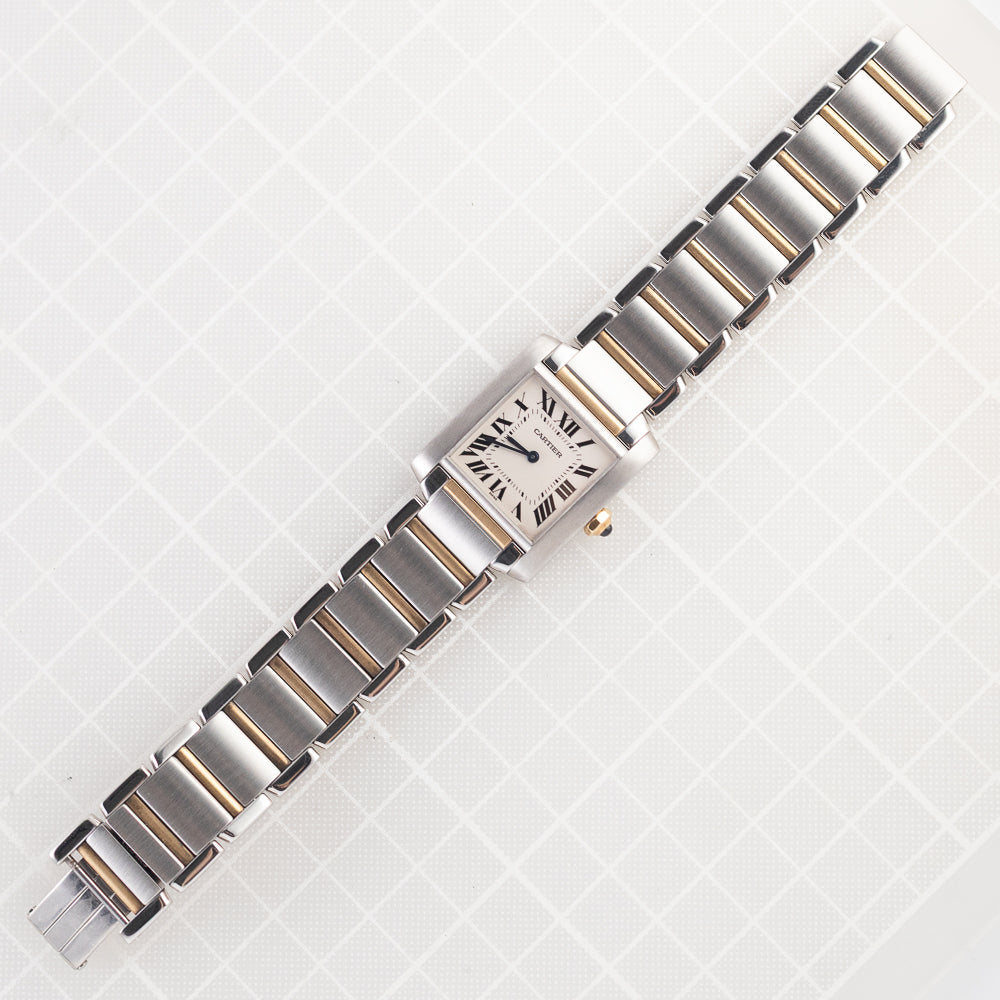 CARTIER MM TANK FRANCAISE Ref.2301 w.BOX and Paper