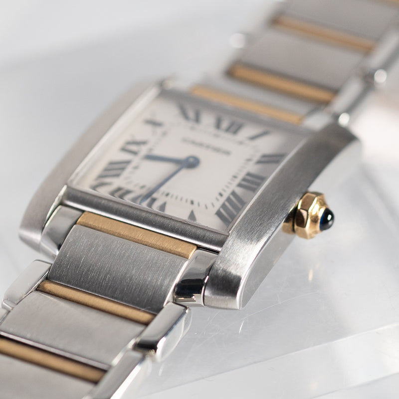 CARTIER MM TANK FRANCAISE Ref.2301 w.BOX and Paper