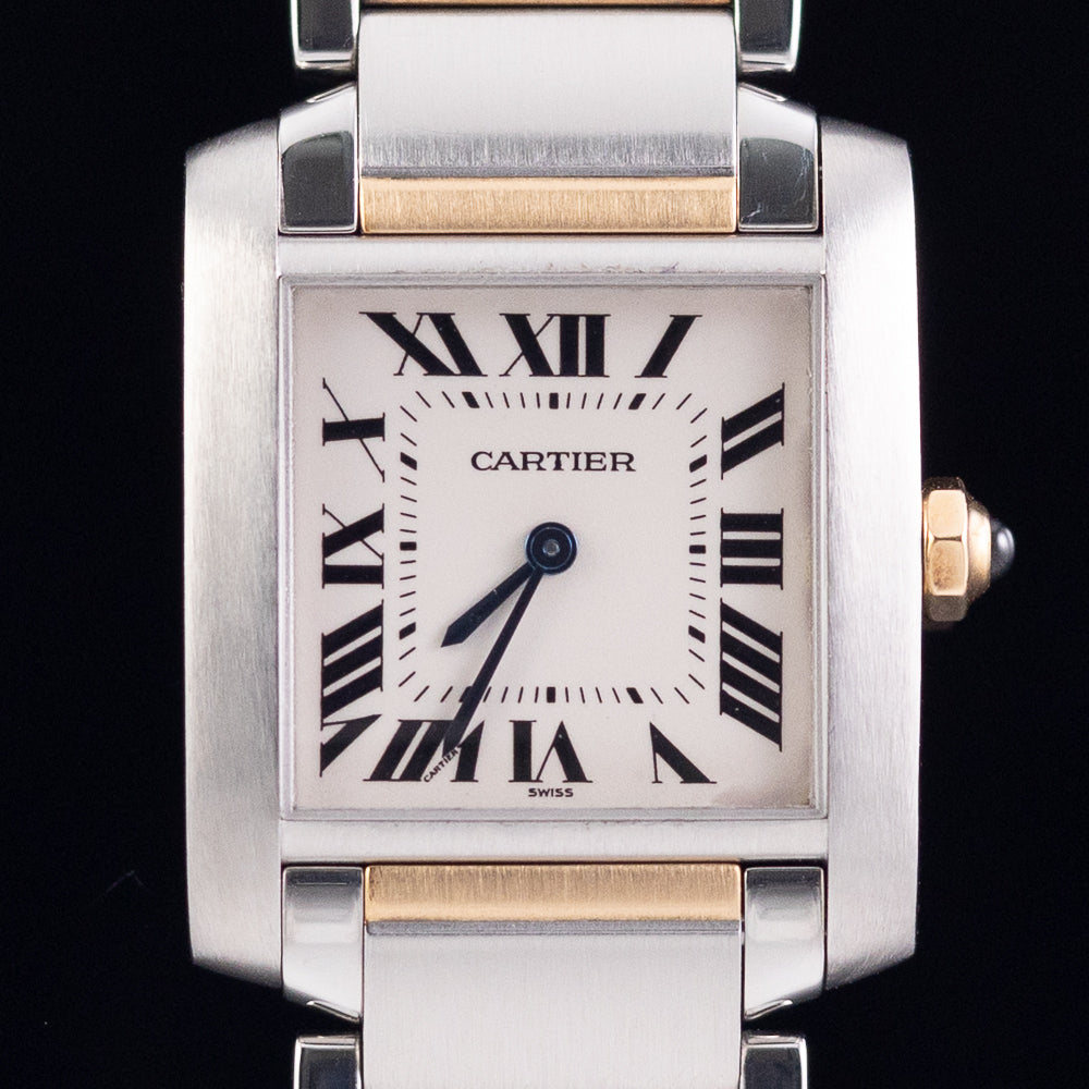CARTIER MM TANK FRANCAISE Ref.2301 w.BOX and Paper
