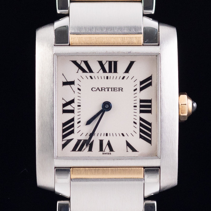 CARTIER MM TANK FRANCAISE Ref.2301 w.BOX and Paper