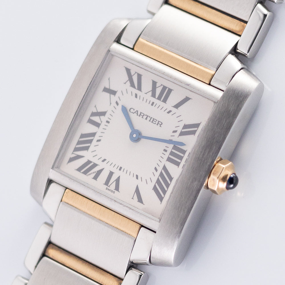 CARTIER MM TANK FRANCAISE Ref.2301 w.BOX and Paper