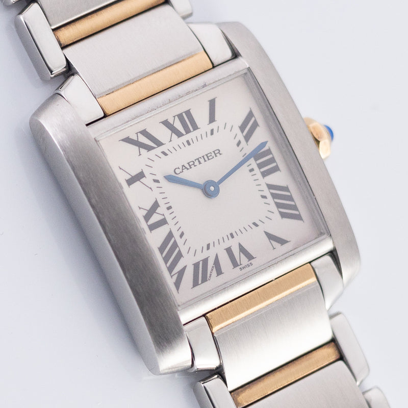CARTIER MM TANK FRANCAISE Ref.2301 w.BOX and Paper