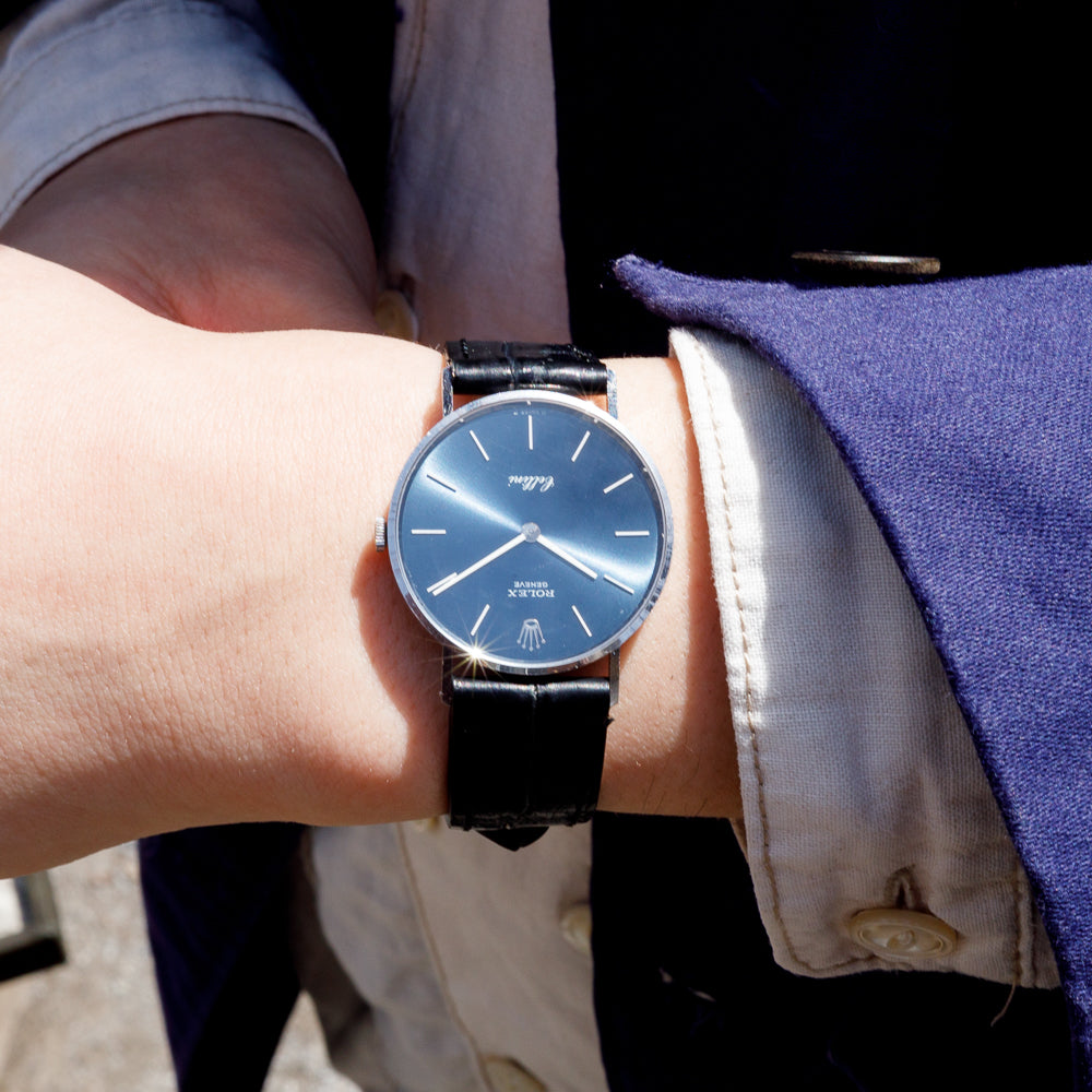 ROLEX Cellini Ref.3833 BLUE DIAL