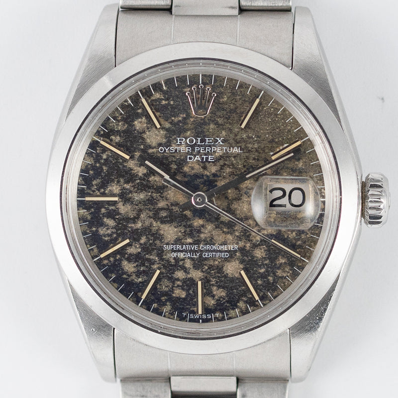 ROLEX OYSTER PERPETUAL DATE Ref.1500 Blue Patina Dial