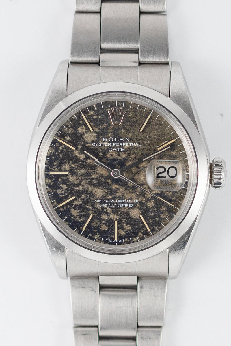 ROLEX OYSTER PERPETUAL DATE Ref.1500 Blue Patina Dial