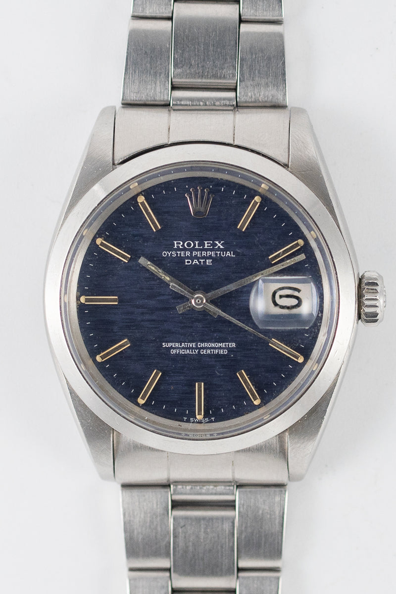 ROLEX OYSTER PERPETUAL DATE Ref.1500 Blue Mosaic