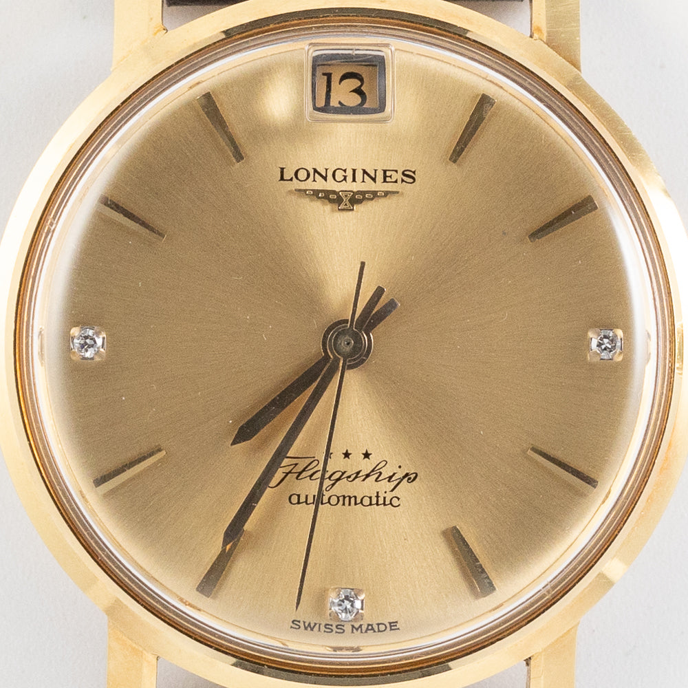 Vintage Longines Flagship With Date 10k Gold Filled Watch