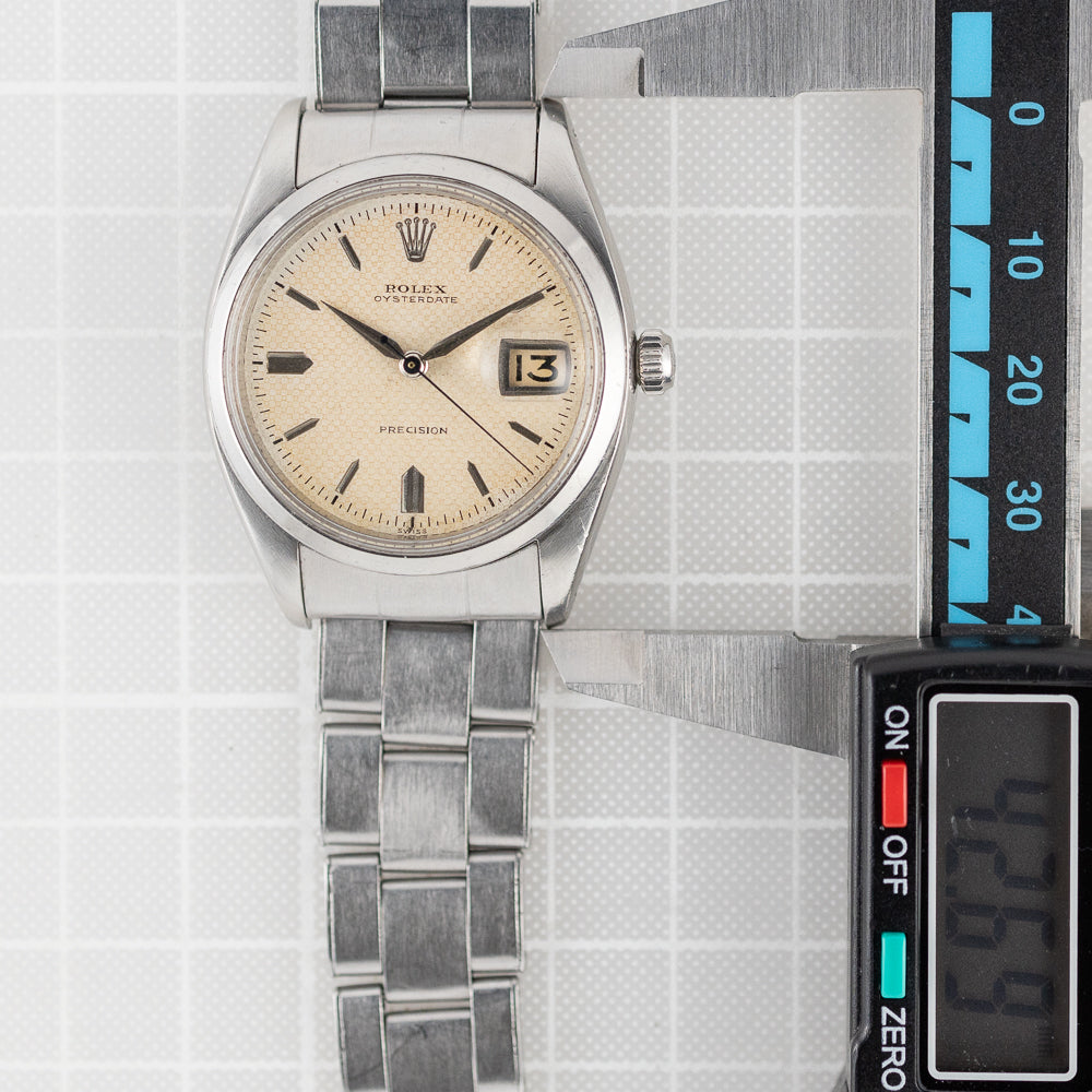ROLEX OYSTERDATE Ref.6494 WAFFLE DIAL