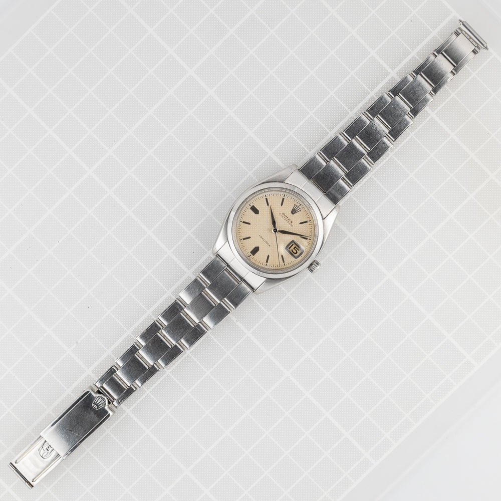 ROLEX OYSTERDATE Ref.6494 WAFFLE DIAL