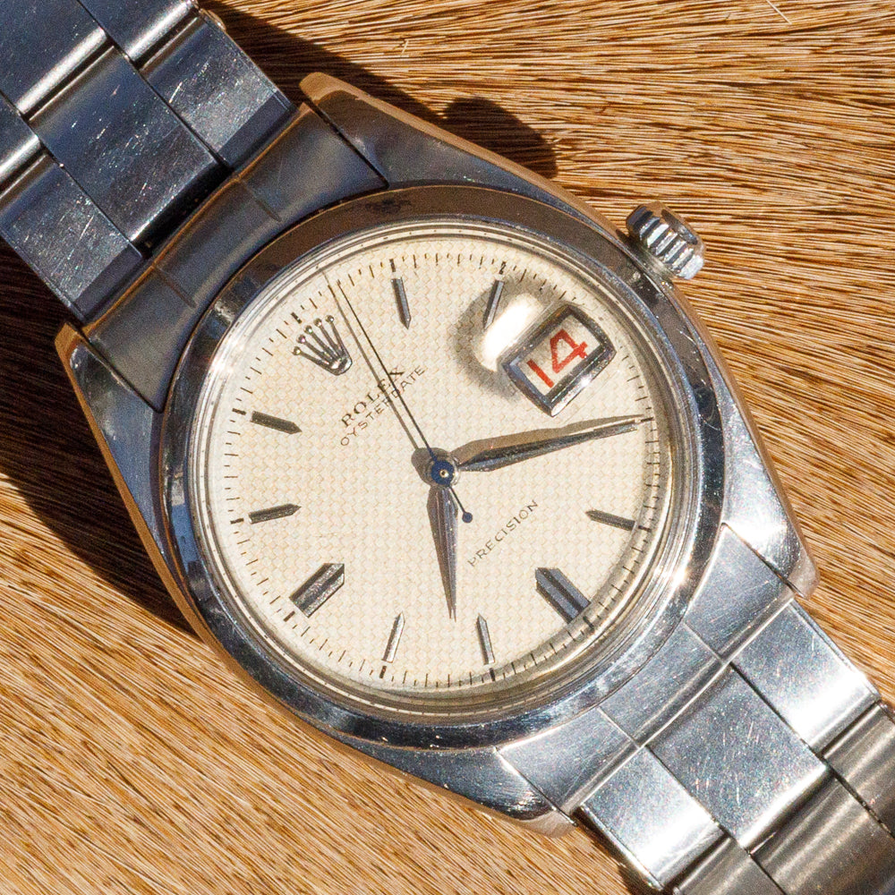 ROLEX OYSTERDATE Ref.6494 WAFFLE DIAL