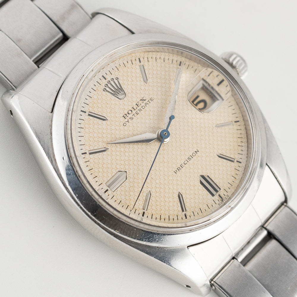 ROLEX OYSTERDATE Ref.6494 WAFFLE DIAL