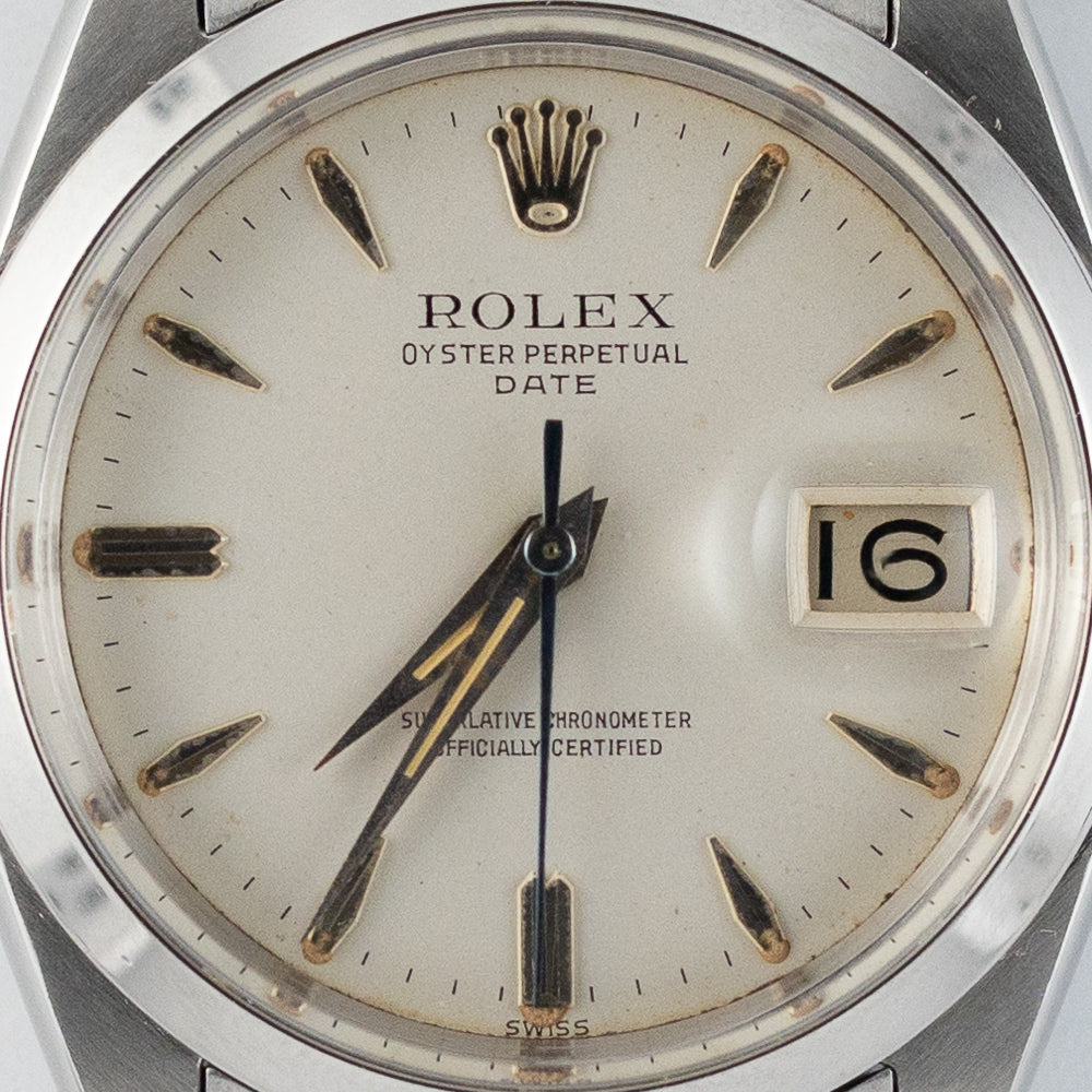 ROLEX OYSTER PERPETUAL DATE Ref.1500 Big Logo – TIMEANAGRAM