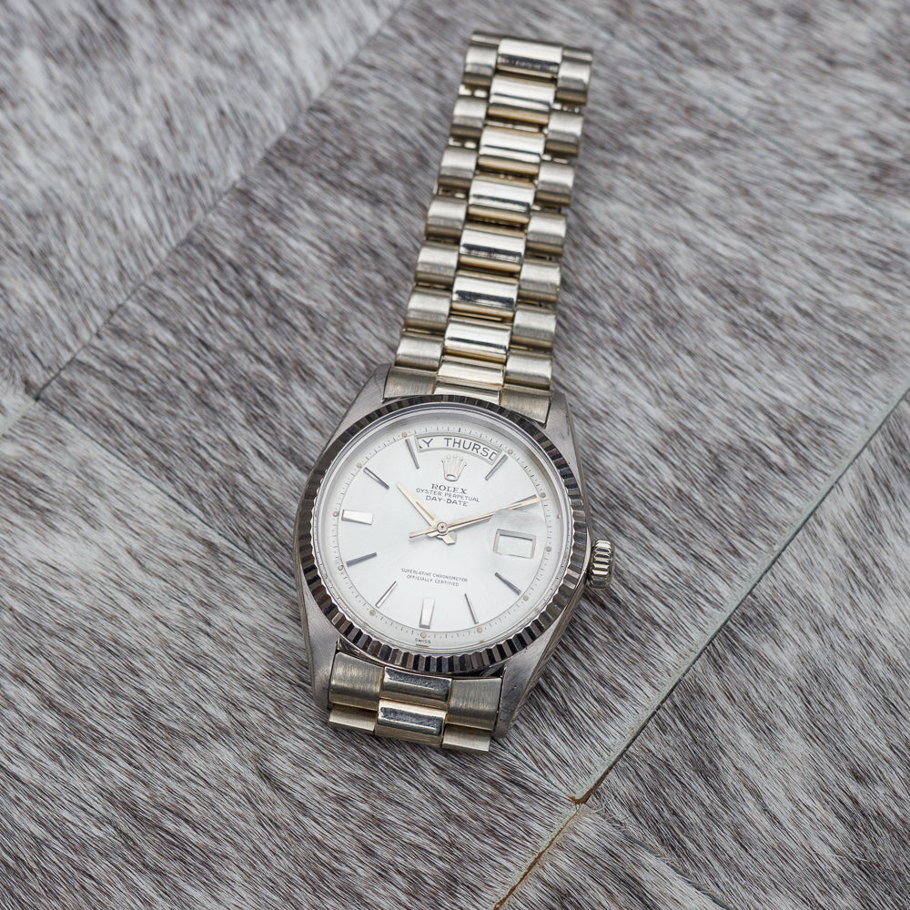 ROLEX THE DAY-DATE Ref.1803 “Doorstop Dial” 18k white gold