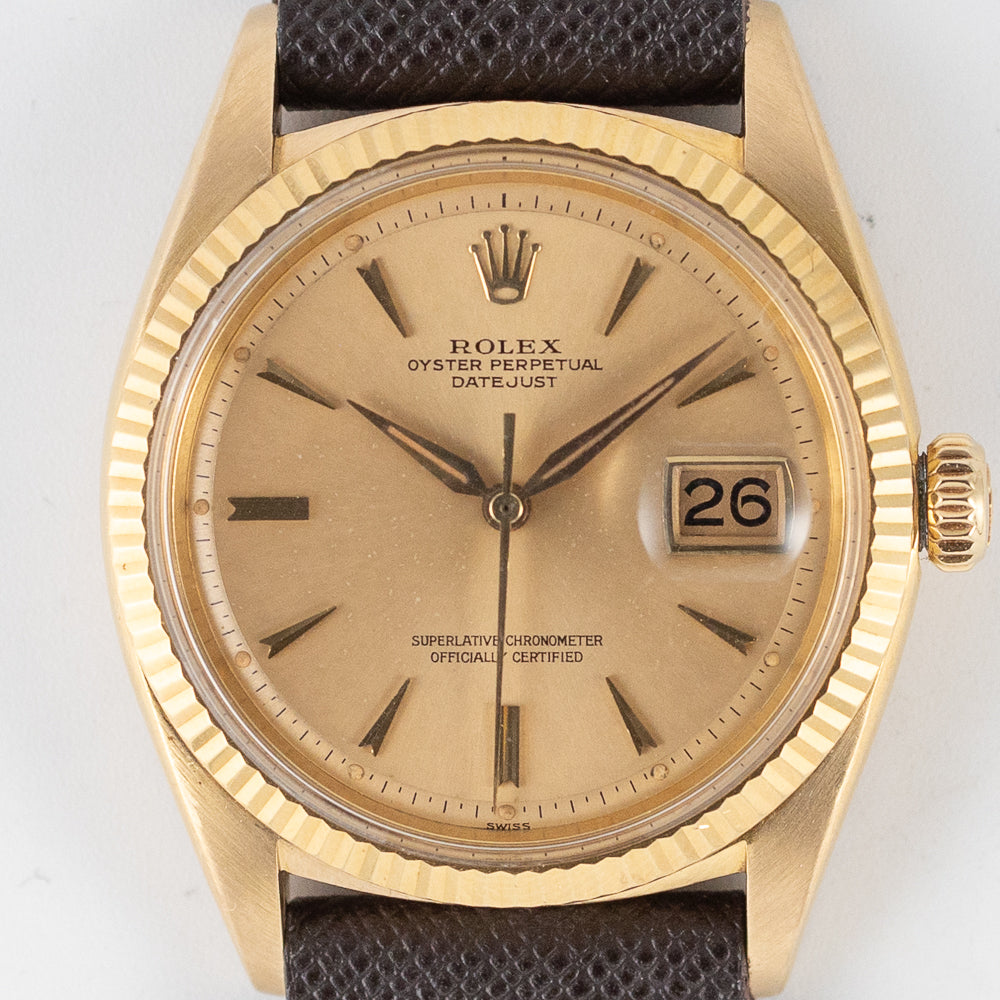ROLEX DATEJUST Ref.1601 18K Yellow Gold – TIMEANAGRAM
