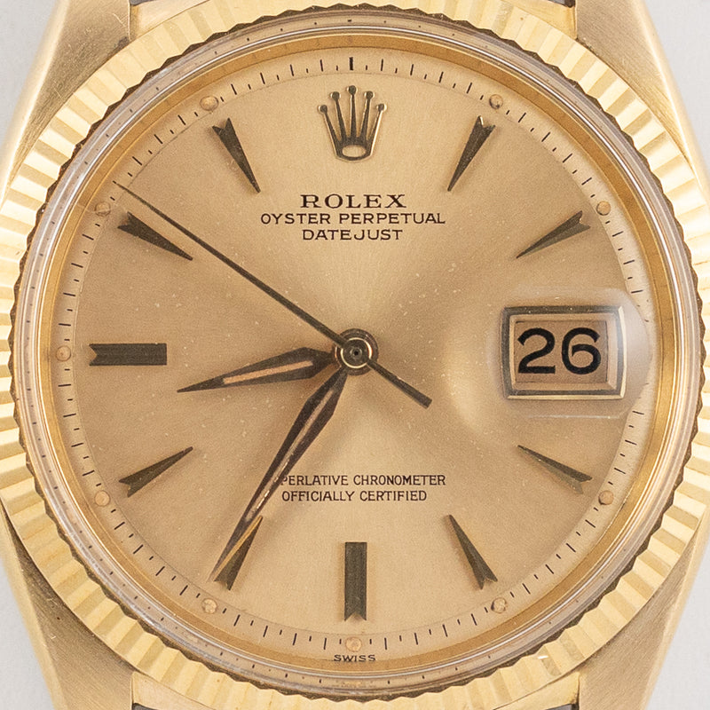 ROLEX DATEJUST Ref.1601 18K Yellow Gold