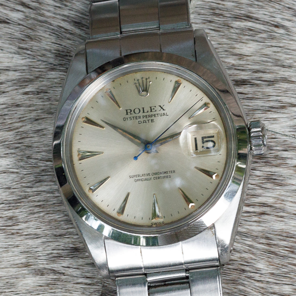 ROLEX OYSTER PERPETUAL DATE Ref.1500 Big Logo – TIMEANAGRAM