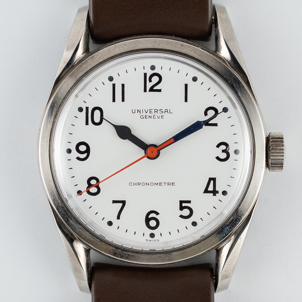 UNIVERSAL GENEVE RAILROUTER CHRONOMETRE REF.565 100 NEW OLD STOCK