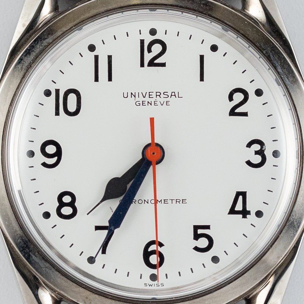 UNIVERSAL GENEVE RAILROUTER CHRONOMETRE REF.565 100 NEW OLD STOCK