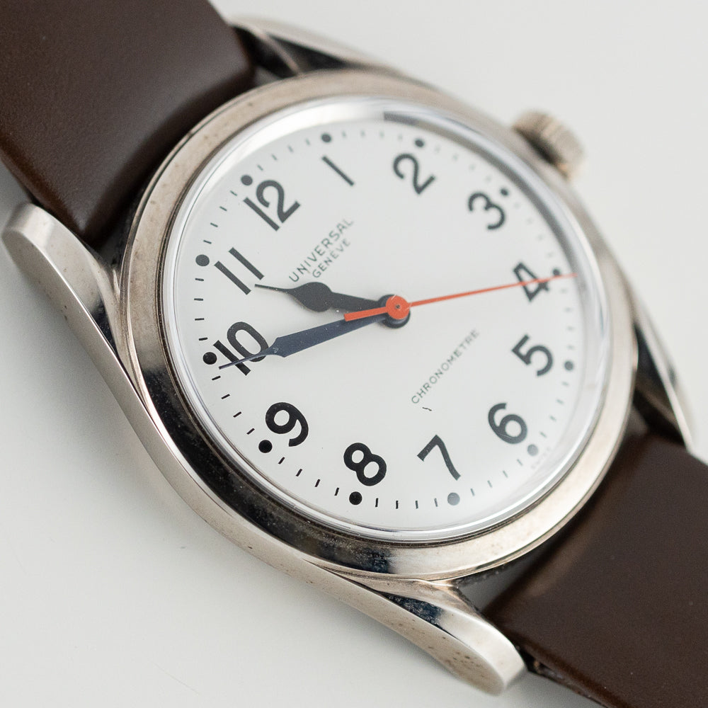 UNIVERSAL GENEVE RAILROUTER CHRONOMETRE REF.565 100 NEW OLD STOCK