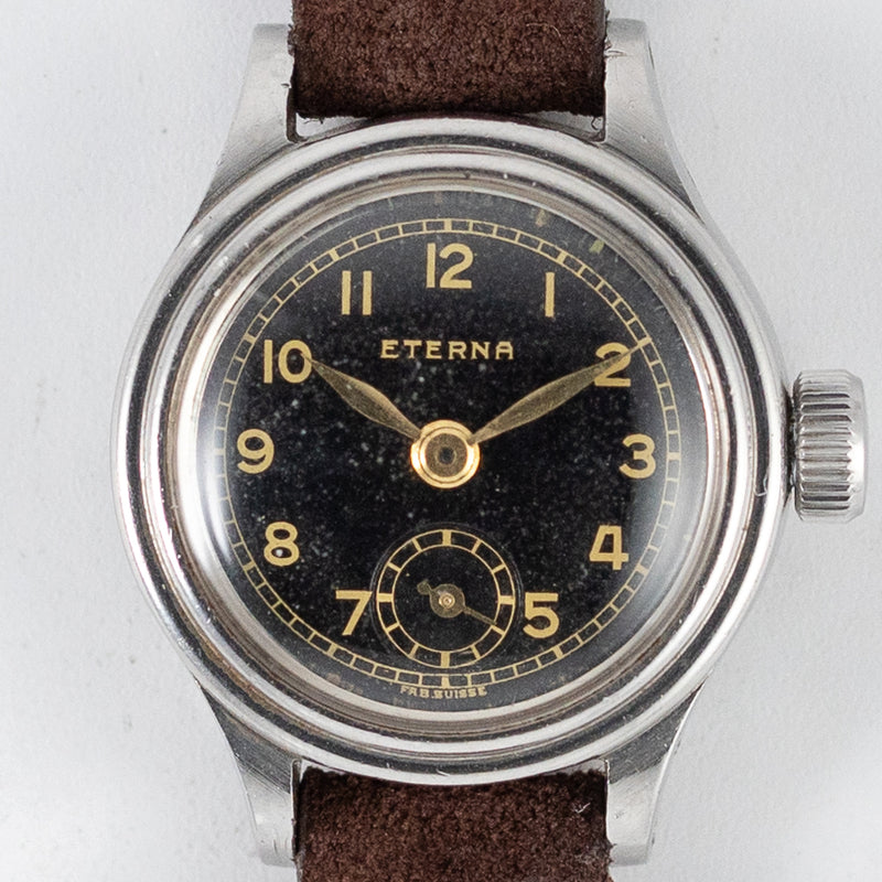 ETERNA Tre Tacche Step Bezel Black Gilt Dial