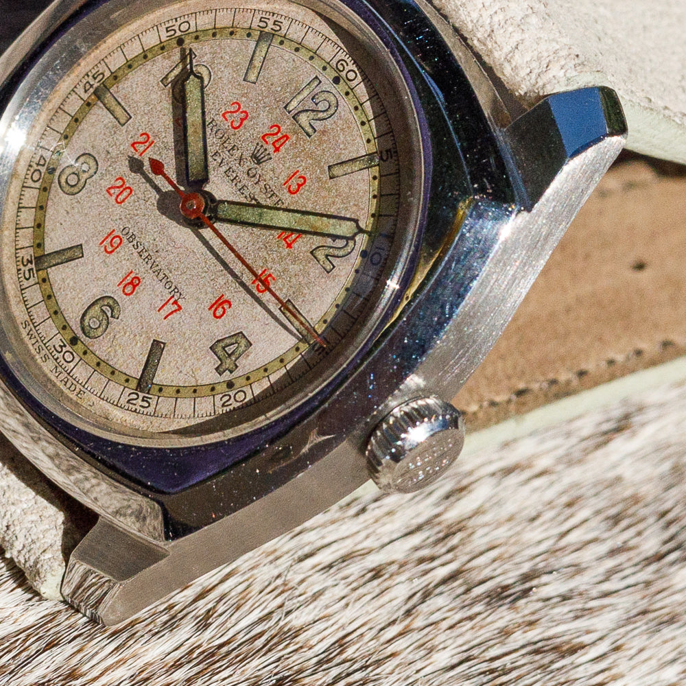 ROLEX OYSTER EVEREST ARMY Ref.3139 Mint Super Edge Case – TIMEANAGRAM