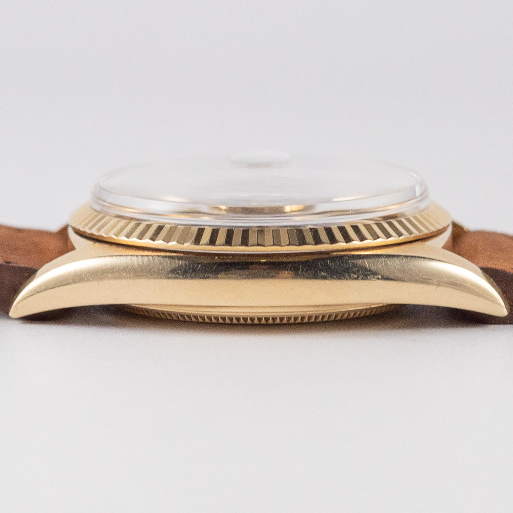 ROLEX DATEJUST Ref.1601 14K Yellow Gold Black Gilt Dial