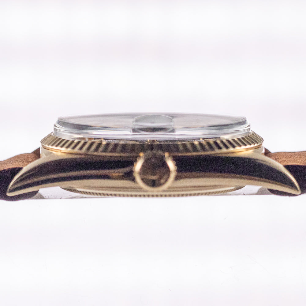 ROLEX DATEJUST Ref.1601 14K Yellow Gold Black Gilt Dial