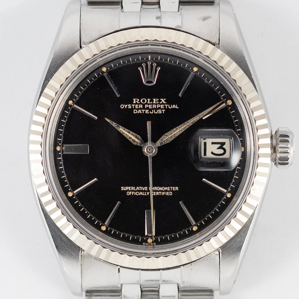 ROLEX DATEJUST Ref.1601 Black Gilt Doorstop Dial