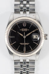 ROLEX DATEJUST Ref.1601 Black Gilt Doorstop Dial