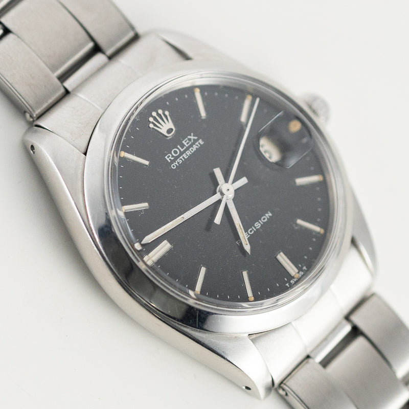 ROLEX OYSTERDATE Ref.6694 Black Mirror Dial