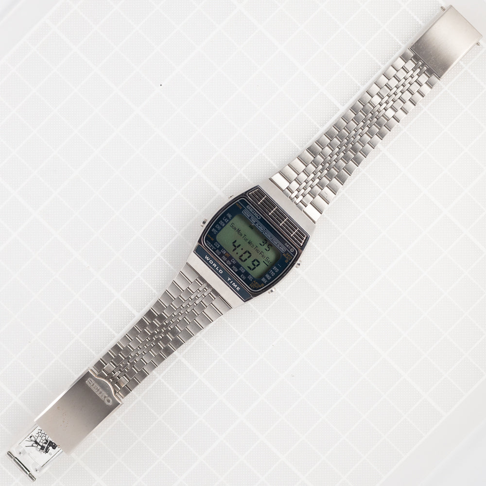 SEIKO world time digital Ref.A239-502A
