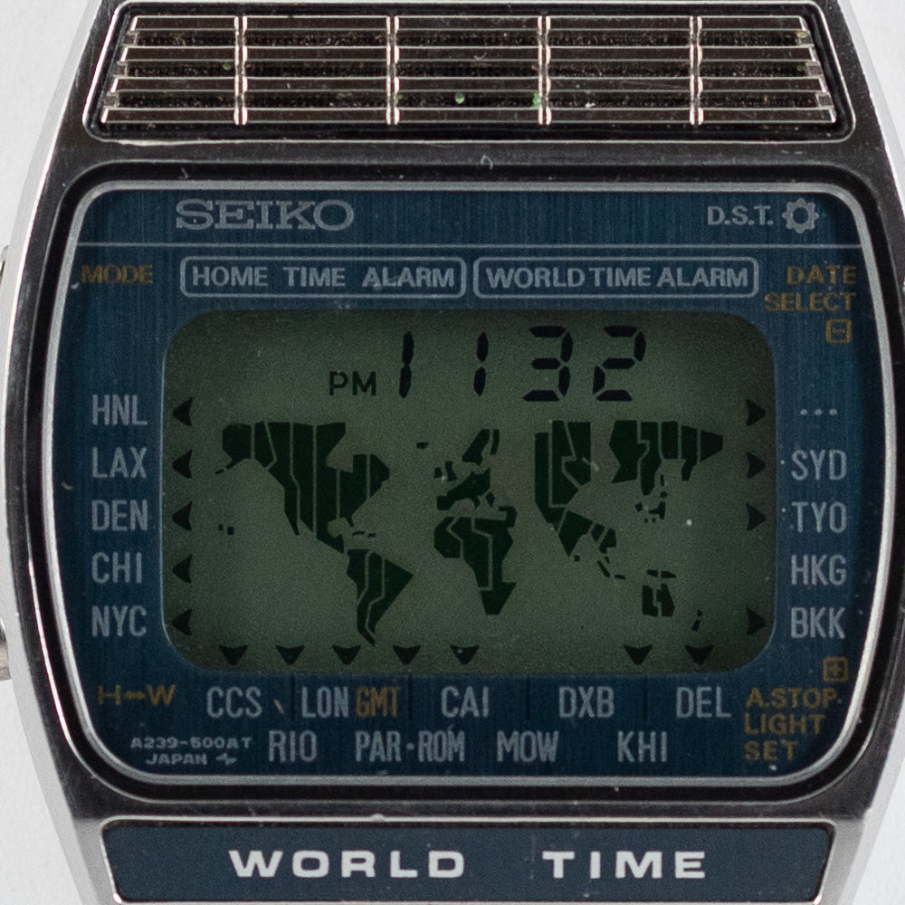 SEIKO world time digital Ref.A239-502A
