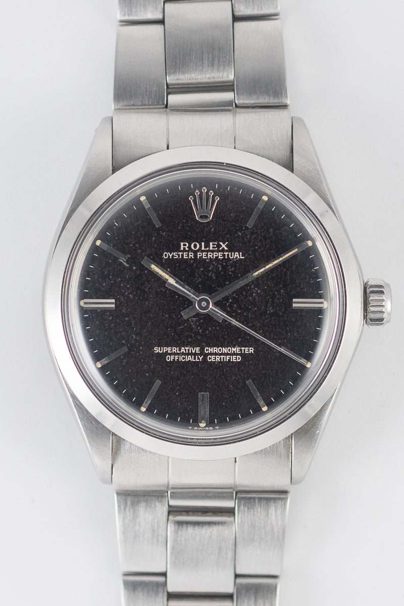 ROLEX OYSTER PERPETUAL Ref.1002 Black Gilt Dial