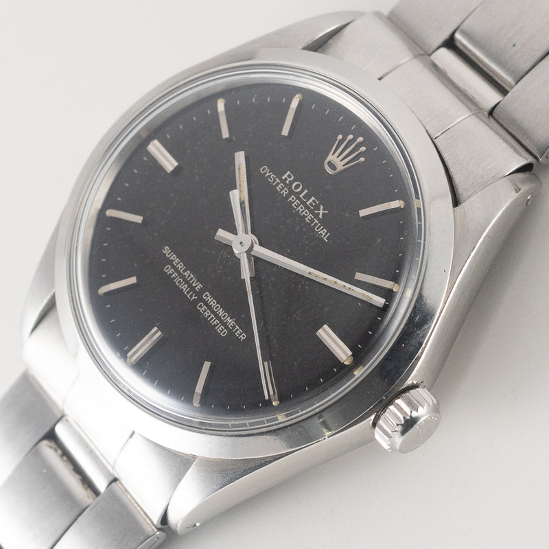 ROLEX OYSTER PERPETUAL Ref.1002 Black Gilt Dial