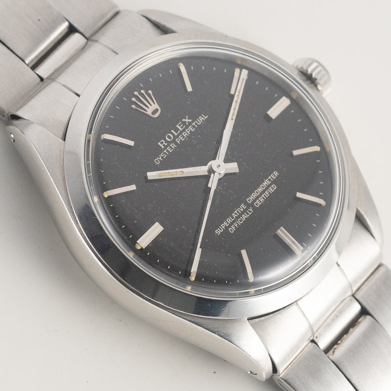 ROLEX OYSTER PERPETUAL Ref.1002 Black Gilt Dial