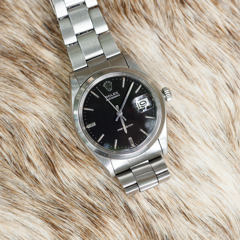 ROLEX OYSTERDATE Ref.6694 Black Mirror Dial