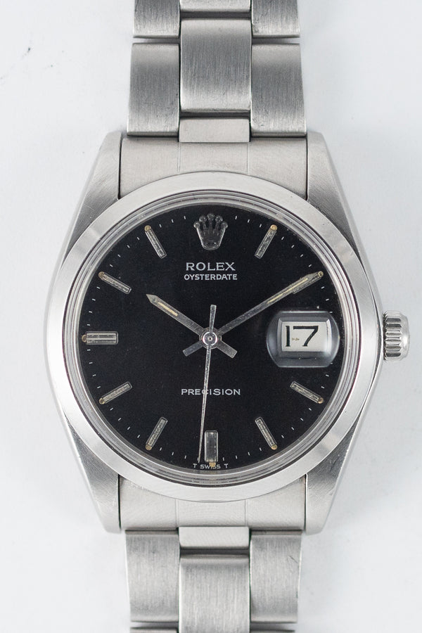 ROLEX OYSTERDATE Ref.6694 Black Mirror Dial