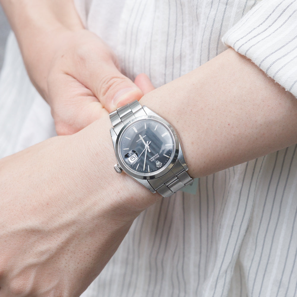 ROLEX OYSTERDATE Ref.6694 Black Mirror Dial – TIMEANAGRAM