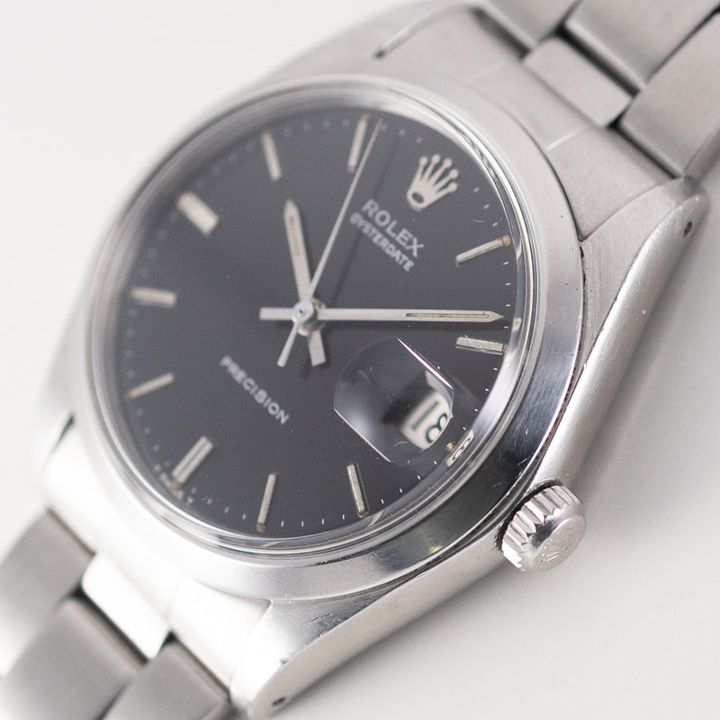 ROLEX OYSTERDATE Ref.6694 Black Mirror Dial