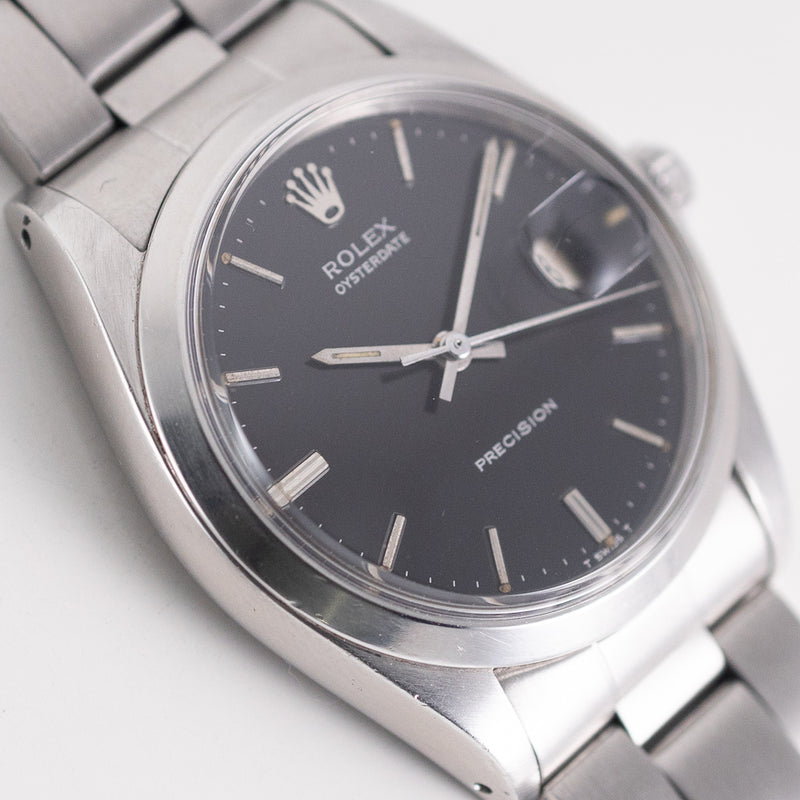 ROLEX OYSTERDATE Ref.6694 Black Mirror Dial