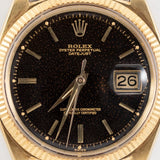 ROLEX DATEJUST Ref.1601 Black Gilt Dial 14K Yellow Gold