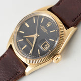 ROLEX DATEJUST Ref.1601 Black Gilt Dial 14K Yellow Gold